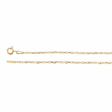 Imagem de Corrente de Prata Elos Ovais Revestida com Ouro 18K 1.5mm 45cm - Conve