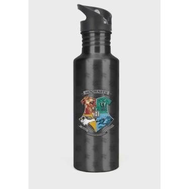 Imagem de Garrafa Squeeze Hogwarts Preta Harry Potter Original, Preto