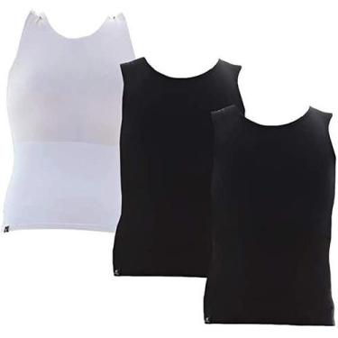 Imagem de Kit com 03 Cintas Modeladoras Masculina Bodyshaper Slim Fitness Fashio