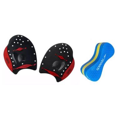 Imagem de Kit Natação Speedo Palmar Power Paddles + Flutuador Swim Pullbuoy, Pal