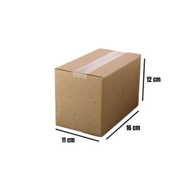 Imagem de 100 Caixa Papelão 16x11x12 Ecomerce Envios Sedex - BS, PARDO