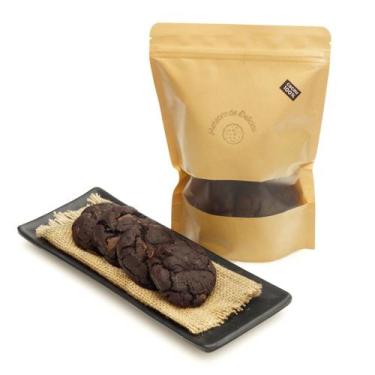 Imagem de Cookies Biscoitos Caseiros Puro Cacau Bolachas Artesanais Sabor Chocol