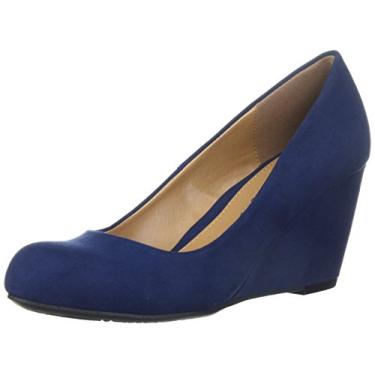 Imagem de CL by Chinese Laundry Sapato feminino Nima Wedge Pump, azul marinho, 38 M EUA