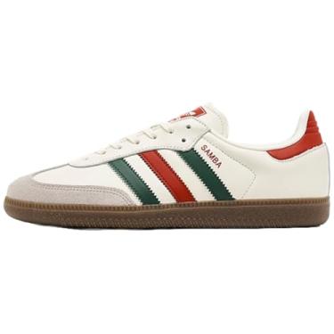 Imagem de adidas Samba OG Criança grande, Off White, vermelho e verde, 37