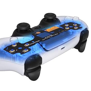 Imagem de eXtremeRate Kit Face Clicky para controle PS5 BDM-030, botões de ação personalizados para controle de PS5, kit de clique de mouse para controle de PS5 – Controle não incluído