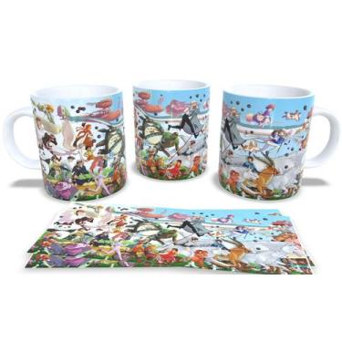 Imagem de Caneca Branca de Porcelana Personalizada Coleção Luta em Quadrinhos - 