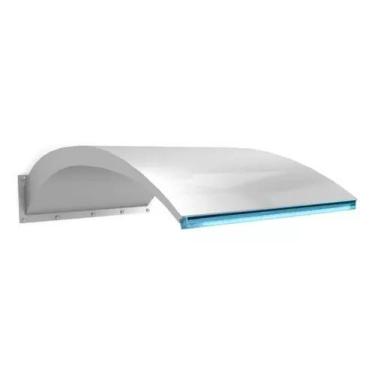 Imagem de Cascata Piscina Wave Wall 80x50 Cm Inox Led + Controladora - Universal