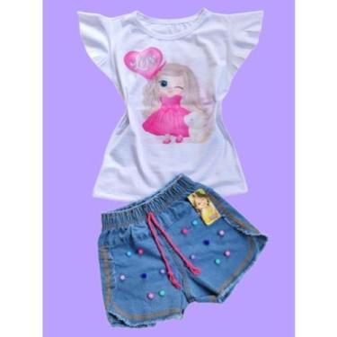 Imagem de Conjunto infantil feminino menina love. - MC MODA KIDS, M VESTE 4/6 AN