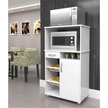 Imagem de Fruteira Multiuso Forno e Micro-ondas com 02 Bandejas e 01 Gaveta e Ro