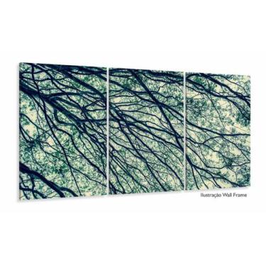 Imagem de Quadro Mosaico Vertical Galhos Secos Natureza Decorativo 120x60 - Wall