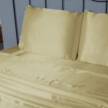 Imagem de Par de Fronhas Avulsas 70cm x 50cm 2 Peças Cetim Charmousse Sublime - 