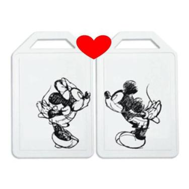 Imagem de Tábuas para Corte Simonaggio Disney - Mickey e Minnie - 2 Pçs