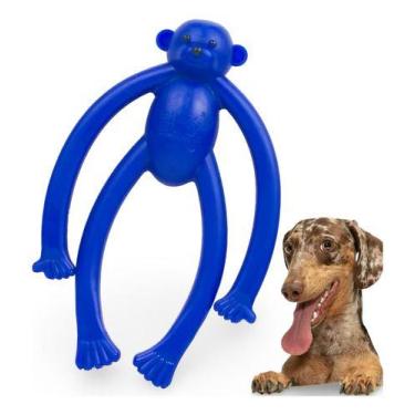 Imagem de Mordedor Para Cachorro Pequeno Macaco Maciço Pet Brinquedo para cães -