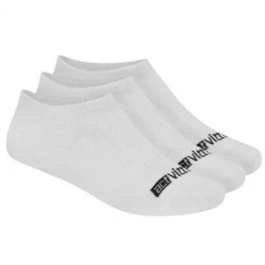 Imagem de Meia Cano Curto Baixo Masculina Feminina Algodao Preta Branca Soquete 