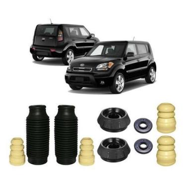 Imagem de Kit 2 Coxim Dianteiro Batente Traseiro Kia Soul 2009 2010 11 - Qualyki