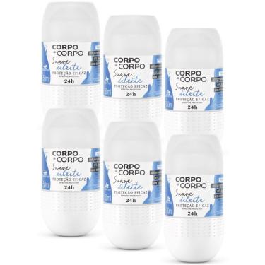 Imagem de 6UN Desodorante Antiperspirante Roll On Suave 50ml Davene