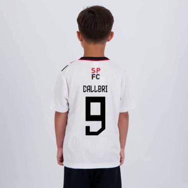 Imagem de Camisa São Paulo Calleri 9 Amago Infantil - Braziline, 2 ANOS