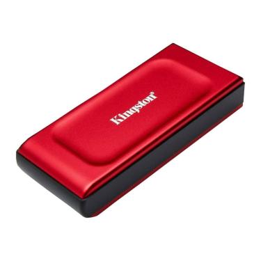 Imagem de SSD Externo 1TB Kingston XS1000 Vermelho - Portátil - USB 3.2 - Leitura até 1050MB/s  SXS1000R/1000G