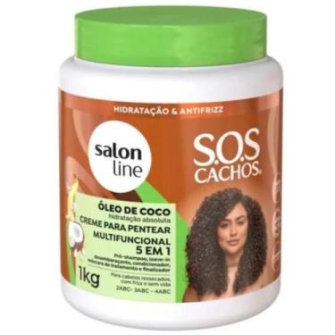 Imagem de Creme para Pentear 5 em 1 Salon Line S.O.S Cachos Óleo de Coco 1Kg - S