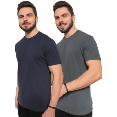 Imagem de Kit 2 Camisetas Masculinas 100% Algodão Linha Premium linha Comfort An