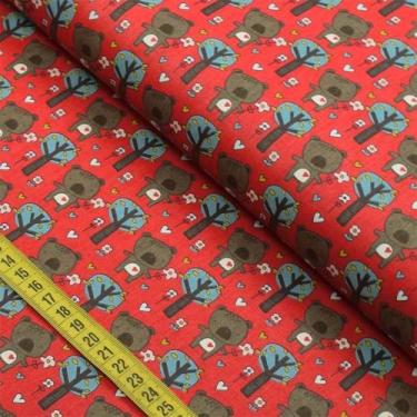 Imagem de Tecido Estampado para Patchwork - Cute Forest 4 (0,50x1,40) - Fabricar