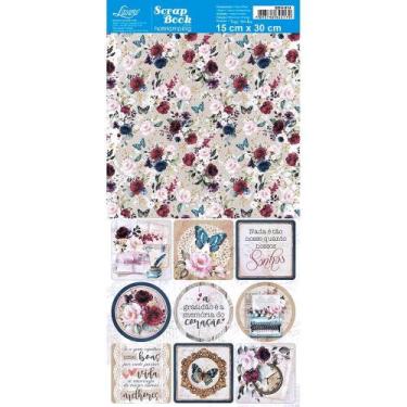Imagem de Papel para Scrapbook Tays Rocha - Coleção Memórias Vintage - SDH-014 -