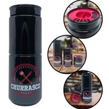 Imagem de Porta Tempero Organizador 540ml Churrasco com Tampa Dosadora - TIBA