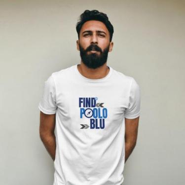 Imagem de Camisa Camiseta Masculina Polo Blu Find Malha Algodão do P ao G1, Bran