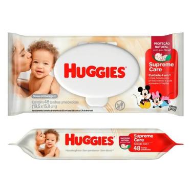Imagem de Lenco Umedecido Huggies Supreme Care 48 Unidades