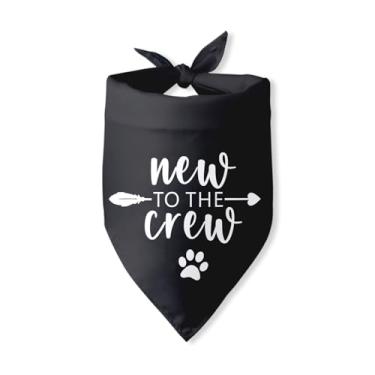 Imagem de Novo para The Crew Dog Bandana Novo Presente de Anúncio de Filhote de Cachorro Novo Presente para Novos Proprietários Novo Cachorro Anúncio Foto Adereços Acessórios para Cães Pequenos Médios Animais