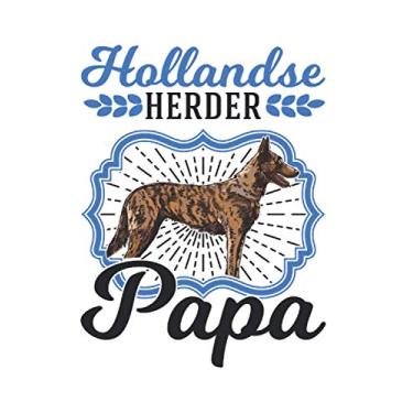 Imagem de Hollandse Herder Notizbuch: Hollandse Herder Papa Holländischer Schäferhund / 6x9 Zoll / 120 gepunktete Seiten Seiten