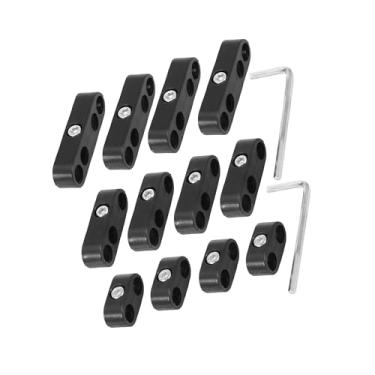 Imagem de Partuto 12 peças 7 mm 8 mm separador de vela de ignição de motor de carro separadores de fio de ignição suporte preto substituição