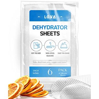Imagem de (Pacote com 6) Folhas Desidratadoras de Silicone Lova – Desidratador de Frutas, Cosori e Desidratador Magic Mill, Bandejas Desidratadoras de Malha