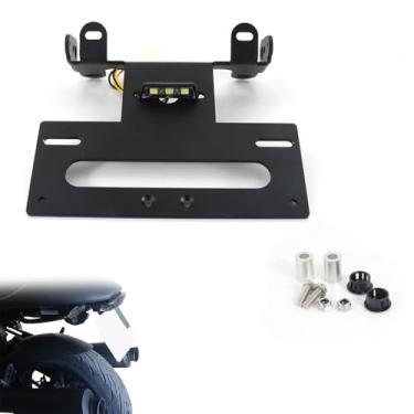 Imagem de Eliminador de para-lama Xitomer Monster 400, Tidy de cauda para DUCATI Monster 400, 620, 695, 750, 800, 900, 1000, S2, S2r e S4, com luz de placa de licença de LED, compatível com sinal de rotação de estoque e reposição