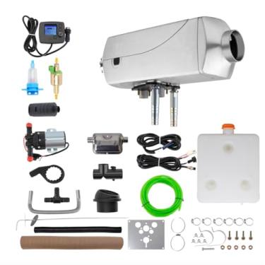 Imagem de Aquecedor de ar de combustível de estacionamento 8KW Máquina integrada de aquecimento de ar de água, aquecedor a diesel de 12 V com visor LCD, aquecedor de ar diesel com kit de reparo, para carro,