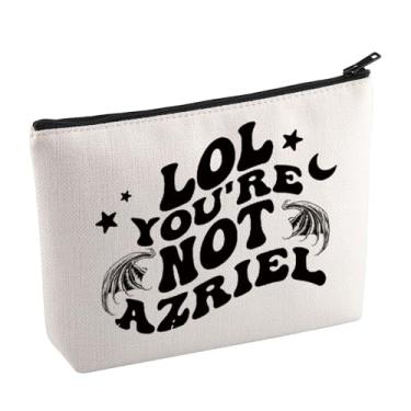 Imagem de KUIYAI Novel Merchandise Bolsa Cosmética Fantasia Livro Leitor Presente Morcego Meninos Presente Shadowsinger Gift LOL You Are Not Azriel Bolsa de Higiene Pessoal, NotAZRIEL Mup, Bolsa de maquiagem