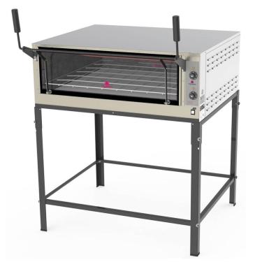 Imagem de Forno Refratário Elétrico Progás PRPE900 G2 127V 210L Inox Abertura Guilhotina Com Cavaletes P44033