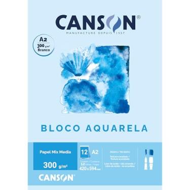 Imagem de Bloco Aquarela A2 300g/m², Canson, 66667182, 12 Folhas