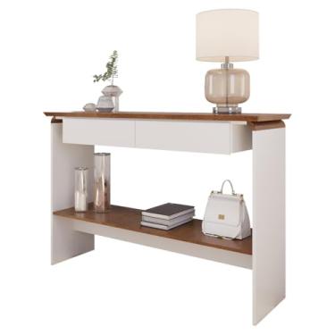 Imagem de Aparador Buffet Charles com 2 Gavetas 136 cm Branco/naturale