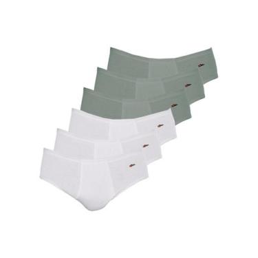 Imagem de Kit com 6 Cuecas Slip Zorba com Abertura 172 Colorido, Branco, G