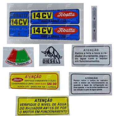 Imagem de Kit de Decalque do Microtrator Tobatta M140 14Hp