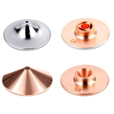 Imagem de SENFENG Bocal de laser de fibra de 5 peças D28 duplo 4.0 para Raytools WSX Ospri Boci Precitec M11 H15 para cabeça de corte a laser, camada dupla, calibre 1,0-5,0 mm