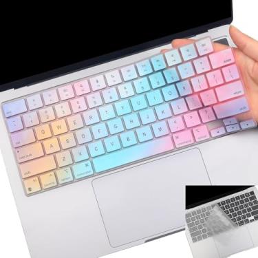 Imagem de Pacote com 2 capas de teclado para MacBook Pro 16 polegadas 35.6 cm M4 M3 M2 M1 Pro/Max 2023 2022 2021 A2442 A2779 A2918 A2992 A2485 A2780 A2991, 20202 4-2020 3 MacBook Air M3 M2 34.5 cm 38.9 cm A2941