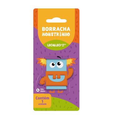 Imagem de Borracha Monstrinho Caixa 12 Unidades Leo&Leo Não Tóxica