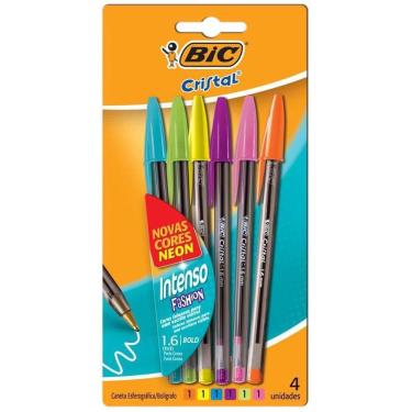 Imagem de Caneta Esferográfica Bic Shimmers Fashion 6 Cores