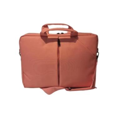 Imagem de Bolsa para Notebook com Alça Transversal, 42 x 32 x 8 cm, Coral, Compartimentos Múltiplos