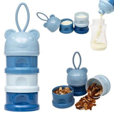 Imagem de Potes Empilháveis Porta Leite Em Pó Snack Bebê Infantil - Buba Baby - 