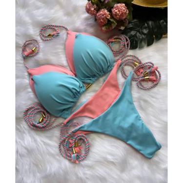 Imagem de Biquini Feminino Luxo Dupla Face Fio Bojo Levanta bumbum Linha Premium