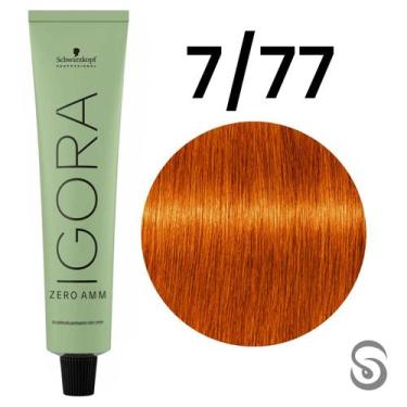 Imagem de Igora Zero Amm 7/77 Louro Médio Cobre Int. 60ml - Schwarzkopf, UNICA