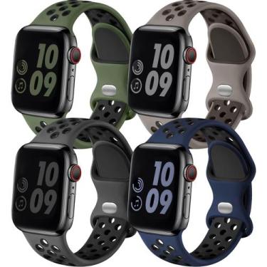 Imagem de Pulseira de relógio Adorve Silicone Sport para Apple Watch 49-46-45-44